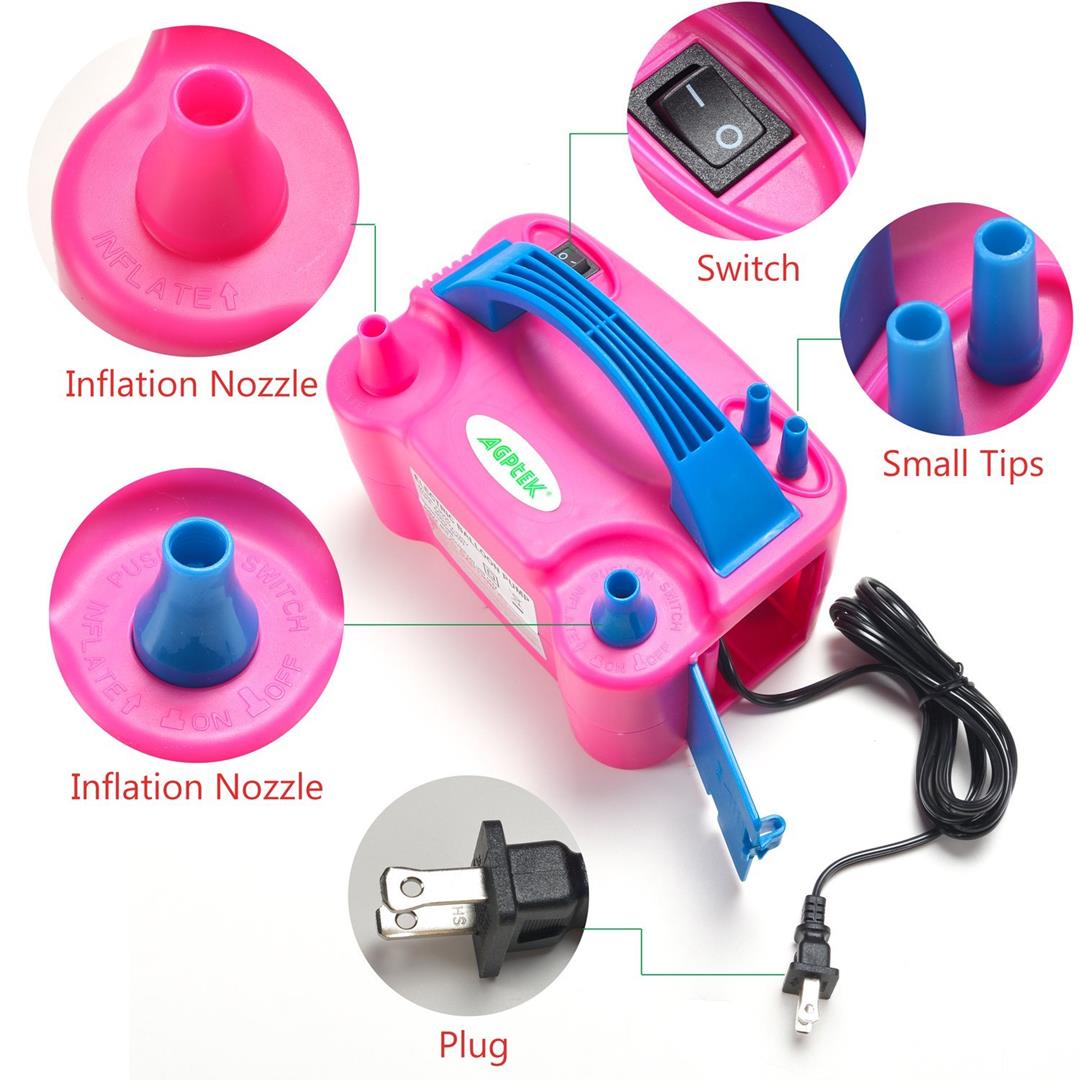 Inflador Globos Eléctrico Doble