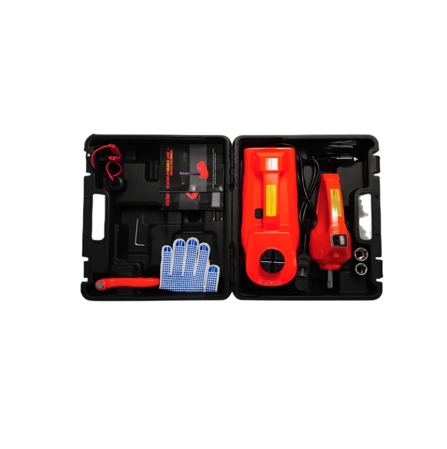 Gata Eléctrica 12v Llave Impacto Levanta 5 Ton.