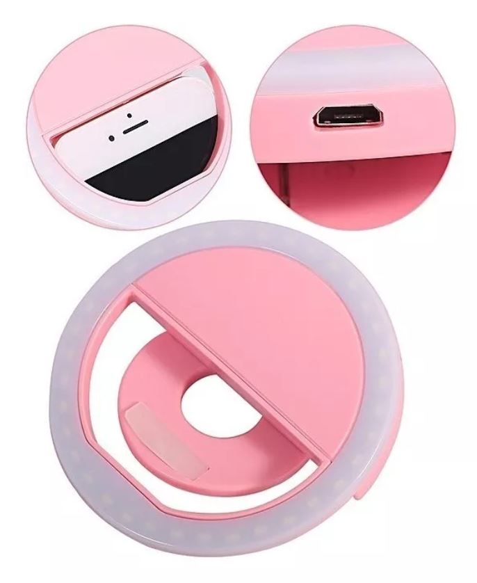 Selfie Anillo Aro Luz Led Celular 3 Modos Recargable- Parub Importadora