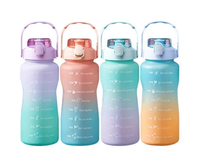 Botella Motivacional Agua 2 Litros Regalo 1 Botella 900ml- Parub Importadora