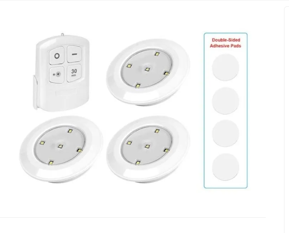 Set Ampolletas Luz Led Inalámbricas Control Remoto