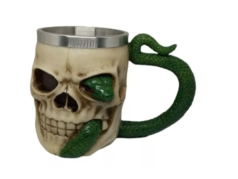 Tazon Mug Medieval Resina Acero Inoxidable Frío Caliente Got- Parub Importadora