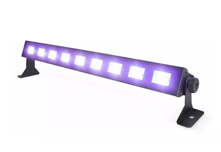 Luz Led UV Barra Luminica Negra Fluor 9 Led 3W Fiesta Fluor. - Parub Importadora