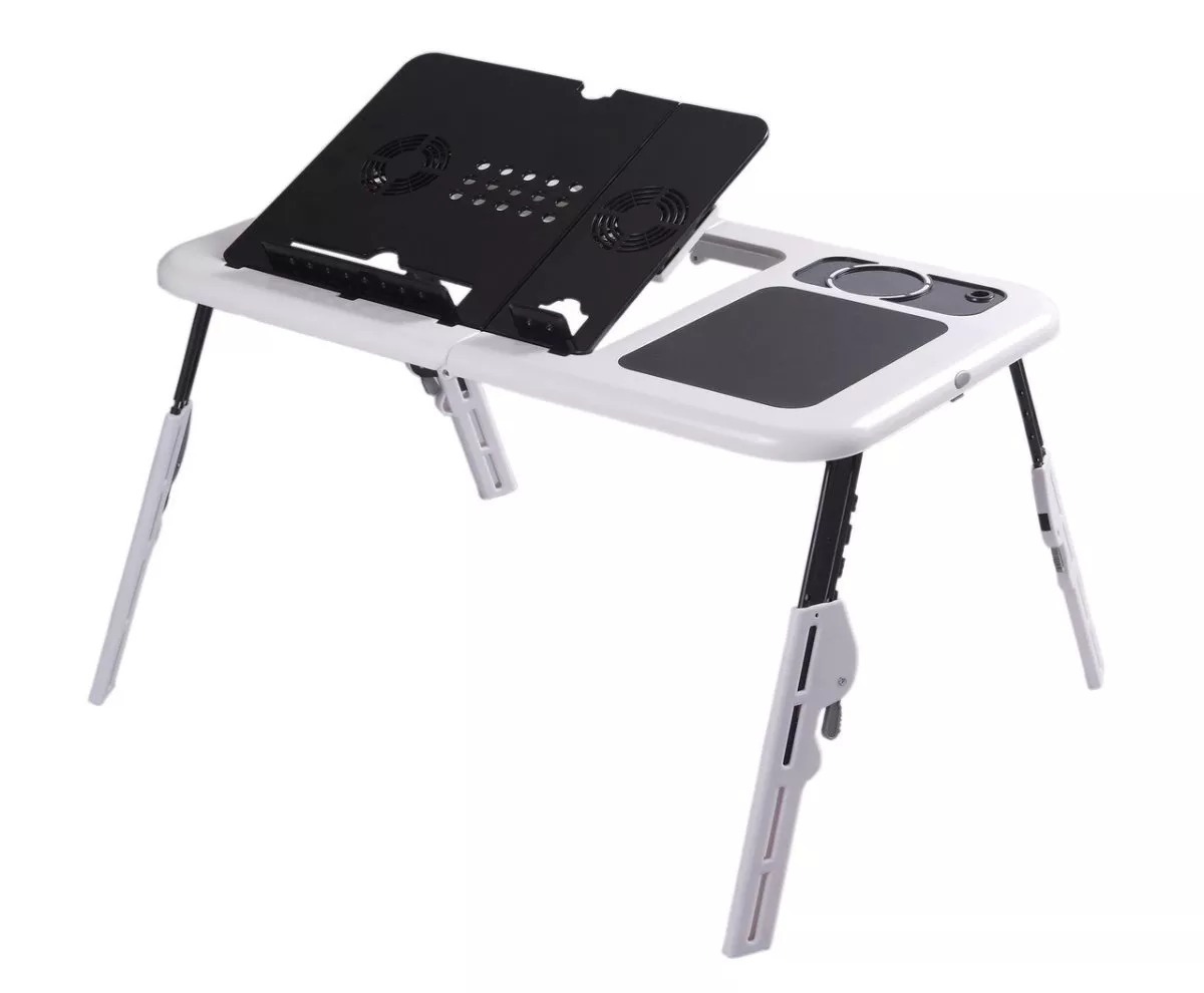 Mesa Portátil Notebook Doble Ventilador Cooler Alzador Base